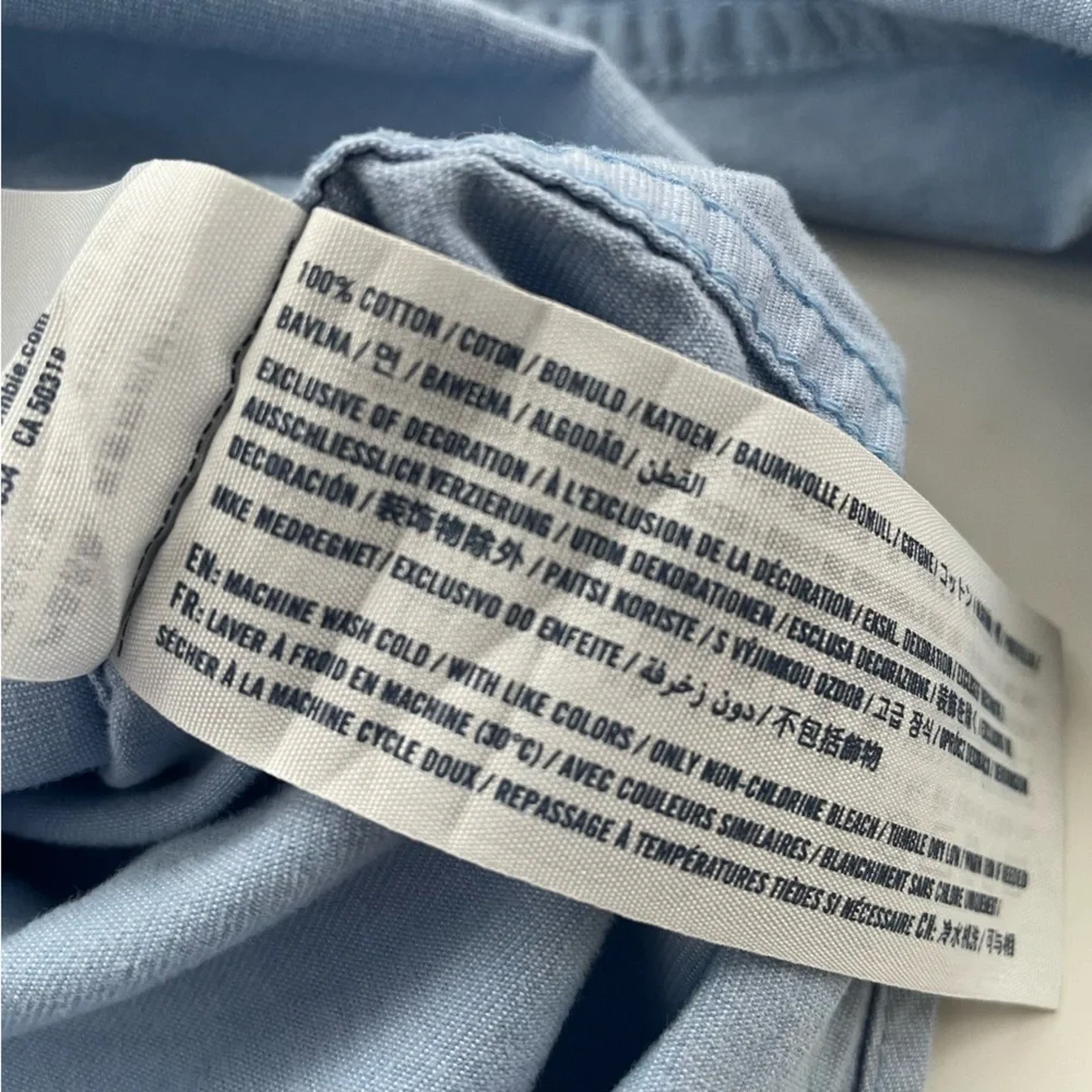 Abercrombie Kids Blue Oxford style Button Down Shirts LOT OF TWO Size 11/12 - Picture 9 of 9